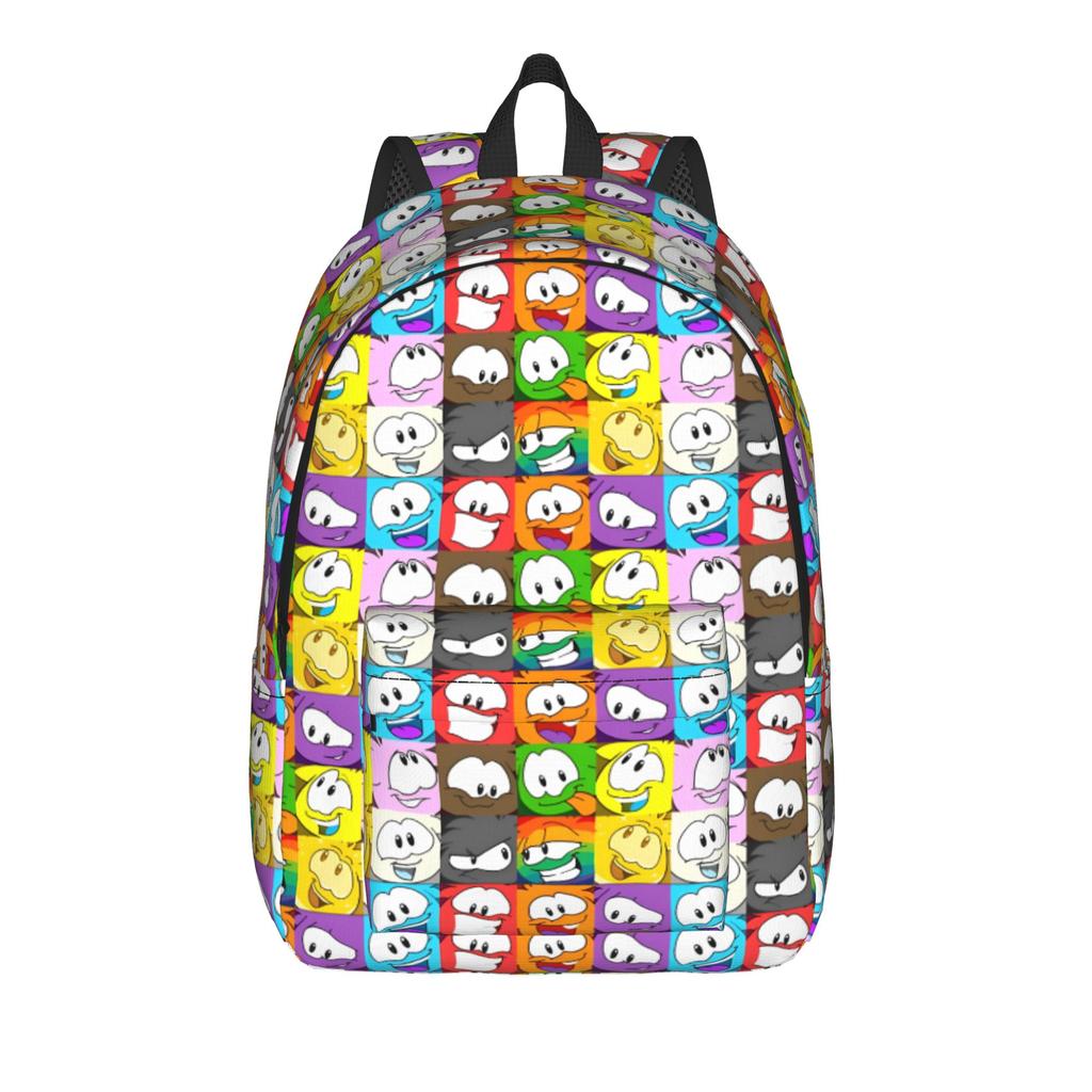 Green Puffle Fashion Backpack with Pocket Student Hiking Travel -Intro Daypack for Men Women Laptop Shoulder Bag