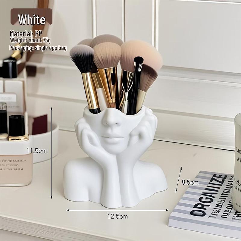 Creative Human Body Art Storage Tube: Desktop Makeup Brush & Pen Holder