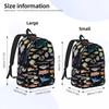 One Hundred Fish Ocean Life Scuba Diving Backpack Hot Sale Daypack Boys Girls BookBag School Bag Shoulder Bags for Men Women