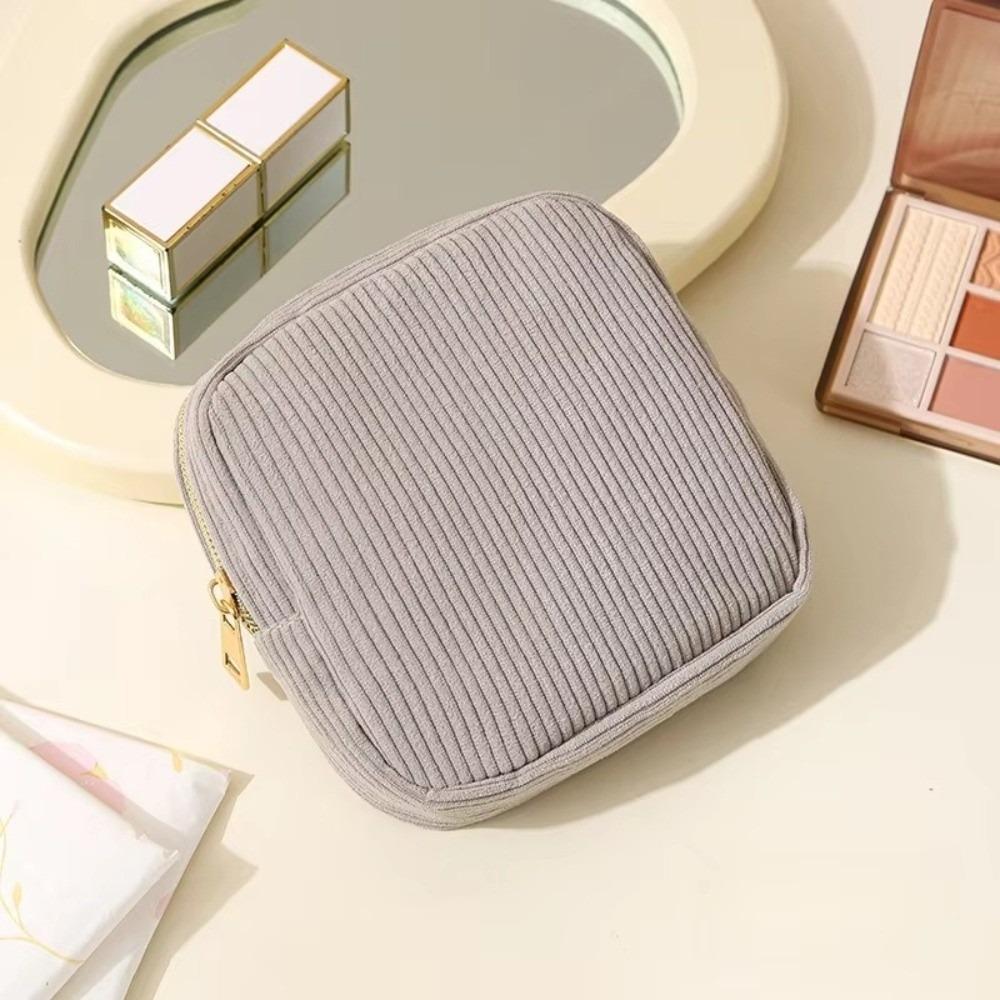 

New Mini Makeup Lipstick Bag Organizer Bags Small Pouch Sanitary Napkins Case Travel Cosmetic Storage Pouch Women сірий