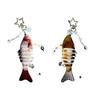 Lifelike Moving Fish Lure Keychain Key Holder Decoration For Angling Hobbyists Multidirectional Key Holder Accessory