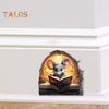 Mouse Wall Sticker Peel And Stick Cartoon Reading Mouse Wall Decal Waterproof Self-Adhesive Sticker for Kids Room Classroom Home Wall Decor