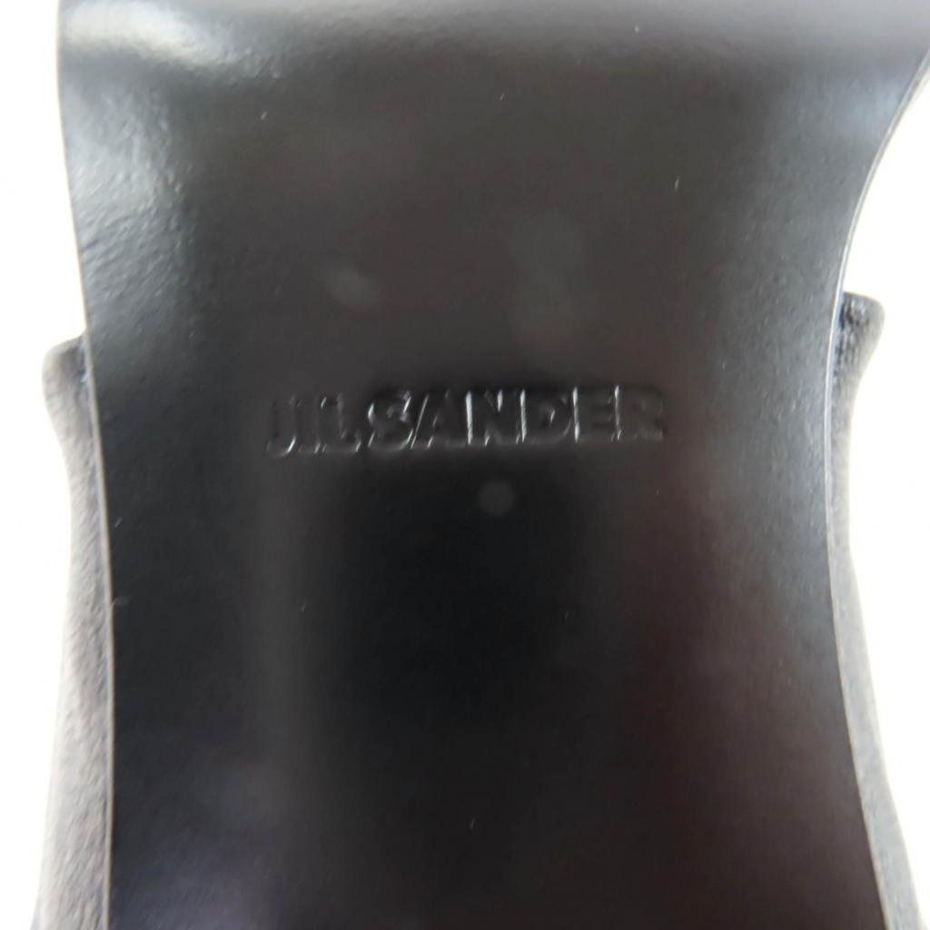 Excellent JIL SANDER Sandals Bicolor Leather Black Leather Women 35 J15WP0112 Used