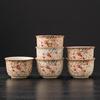 Luxurious Flint Red Xishi Gaiwan Tea Set with Handle, Lid, Filter Net, and Gong Dao Bei for Kung Fu Tea Ceremony