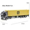 1:50 Diecast Alloy Truck Head Model Toy Container Truck Pull Back With Light Engineering Transport Vehicle Boy Toys For Children
