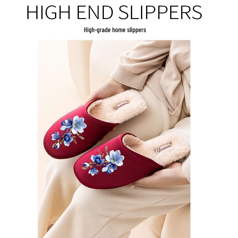 Modische weiche Baumwoll-Hausschuhe für Paare - Leises, hochwertiges Design für den Wintergebrauch im Innenbereich