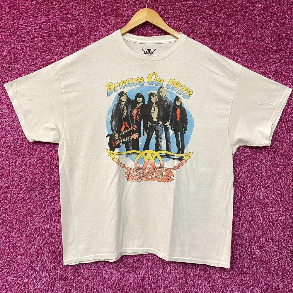 Aerosmith Dream On 1973 Graphic Design Beige TShirt 1X Unisex T-Shirt Graphic Tee S