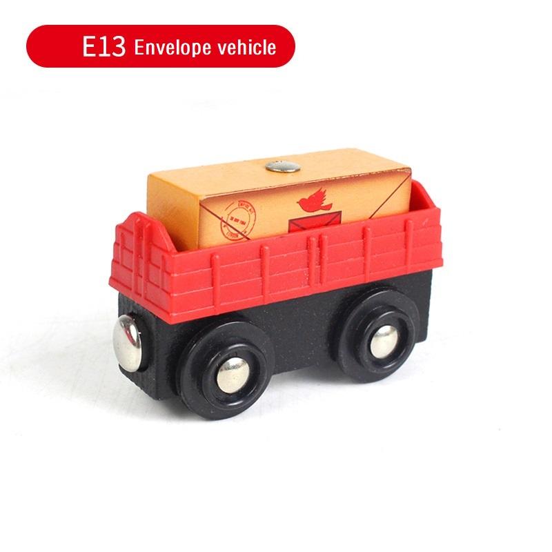 Non-Toxic Wooden Magnetic Train Kids Train Toy Anime Locomotive Car Toys Wooden Track Train Railway Vehicles Children Birthday Gifts