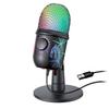 Microfon USB de Joc Microfon pentru PC Mac PS4/5 Microfon de Podcast cu RGB Mute Monitor Reducere Zgomot pentru Înregistrare Streaming
