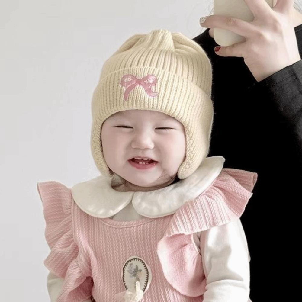 2pcs Windproof Beanie Warm Knited Hat Cozy Kids Earflap Hats School