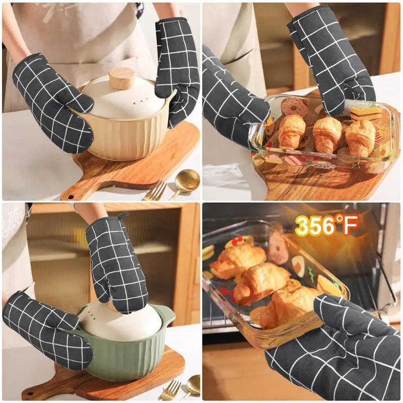 2 Stck wrmeisolierende Handschuhe, verbrhungssichere Ofenhandschuhe,  verdickte Mikrowellen-Ofenhandschuhe, rutschfeste Kchen-Backofen-Handschuhe  gnstig kaufen  Preis, kostenloser Versand, echte Bewertungen mit Fotos   Joom