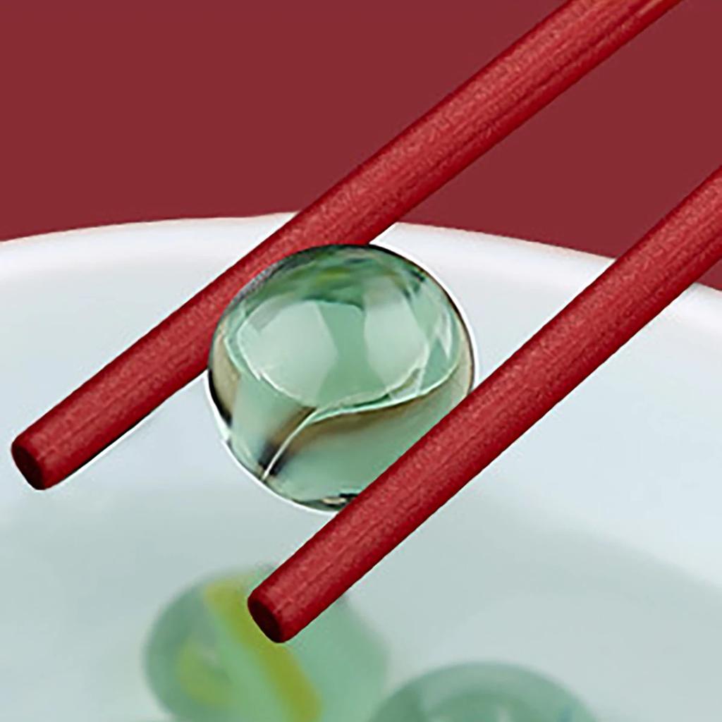 5Pairs Red Festival Chopsticks Set Anti Slip Sushi Chopstick Durable Chinese Style Alloy Chopsticks Easy To Clean Reusable