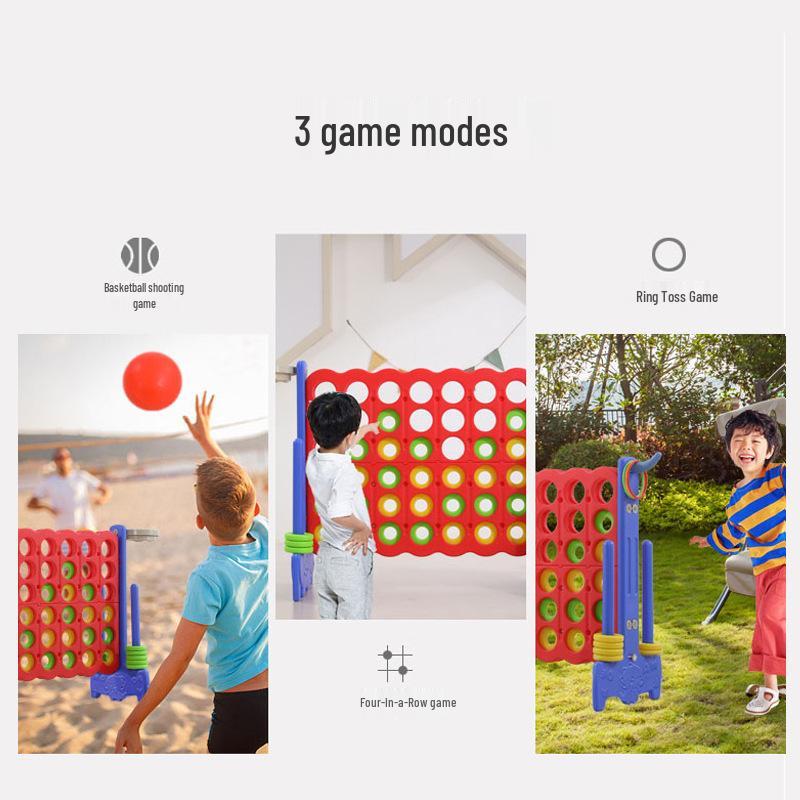 3D Four-in-a-Row Early Education Game: Educational Outdoor Chess for Kids