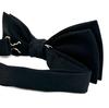 [HANG OVER] Available in 10 colors. Reliable domestic manufacturing. Semi-butterfly style, plain bow tie (black).