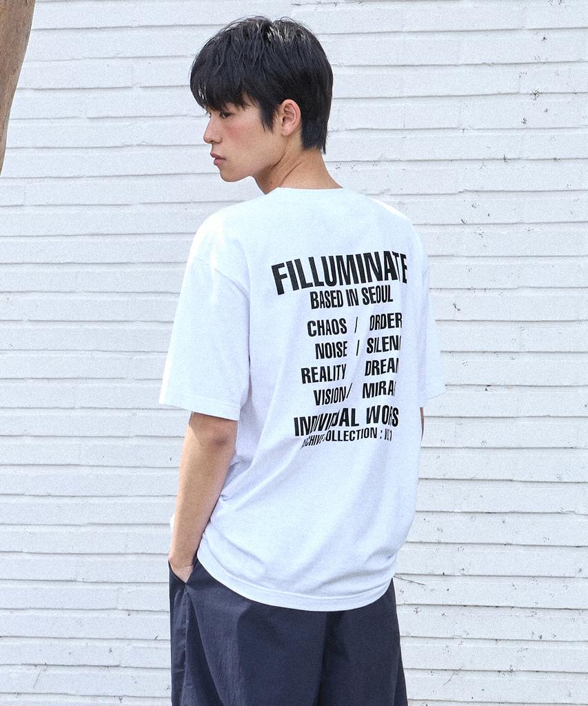 FILLUMINATE Contrast Graphic T-Shirt - White