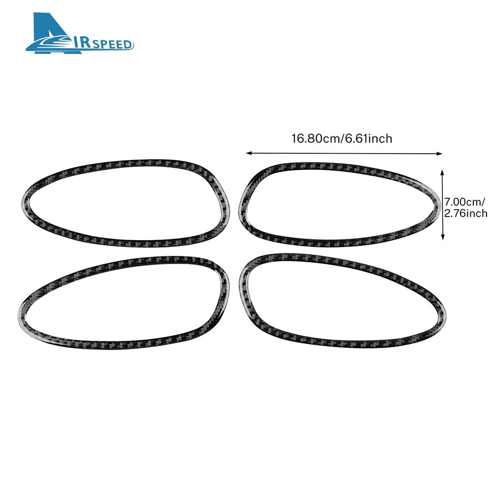 Real Soft Carbon Fiber Sticker For Seat Leon MK1 Altea 2005 2006 2007 2008 2009 2010 2011 2012 LHD RHD Car Door Handle Switch