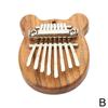 Bærbar Mini Sapele-plate med 8 nøkler Kalimba Nybegynnere Tommel Piano Gave