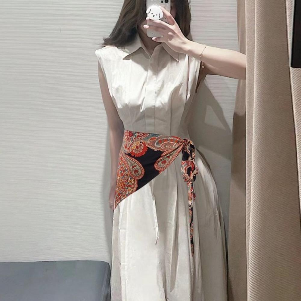 Chinese Style Triangular Waistband Ethnic Style Bohemia Wide Waistband  Dance Costumes Accessory