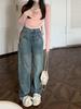 Women's Retro High-Waist Wide-Leg Jeans - Spring/Autumn 2025