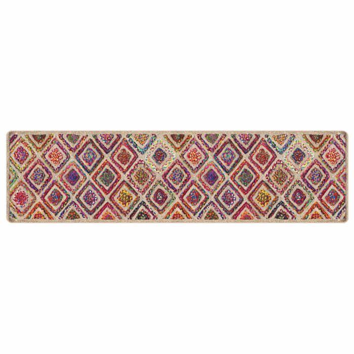 VidaXL Tapis lavable multicolore 80x300 cm antidérapant 136586