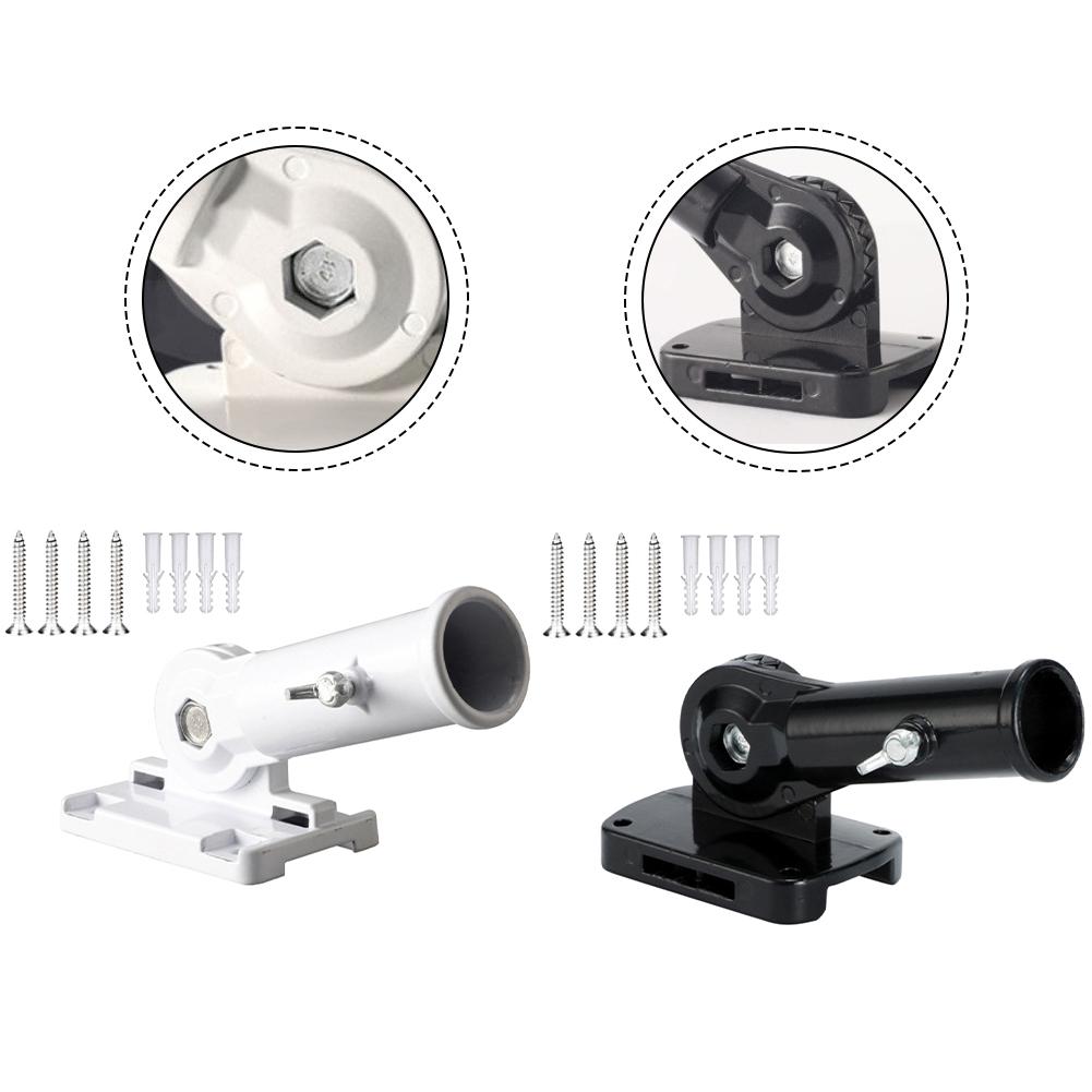 Adjustable Bracket Flag Pole Holder Drainage Hole Feature