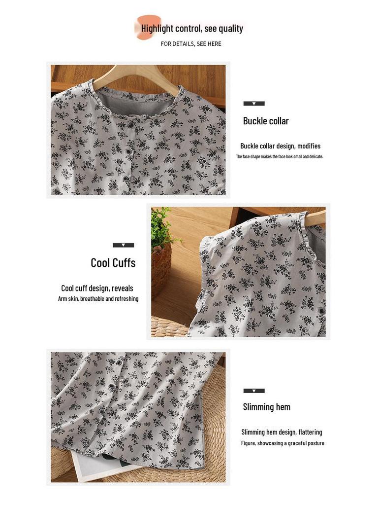 2025 Women's Cotton Linen Sleeveless Ruffled Top - Retro Summer Style
