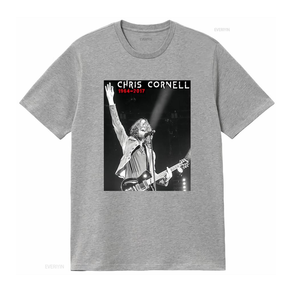 Chris Cornell 1964 2017 R I P T Shirt Baggy Boyfriend 1949 vintage Washed Top For Everyday Wear Stylish Stretched homme
