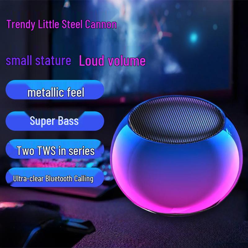 Portable Bluetooth Speaker - High-Quality HIFI Stereo Sound, Mini, Wireless, Internet Favorite, Ideal for Students (Model XCM4)