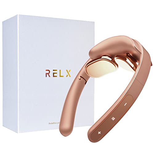 

RELX [Supervised by a Chiropractic Director] Relaxation Device with EMS Heat (Designed by a Japanese Company), Ultra-Lightweight 72g, Cordless, Quiet