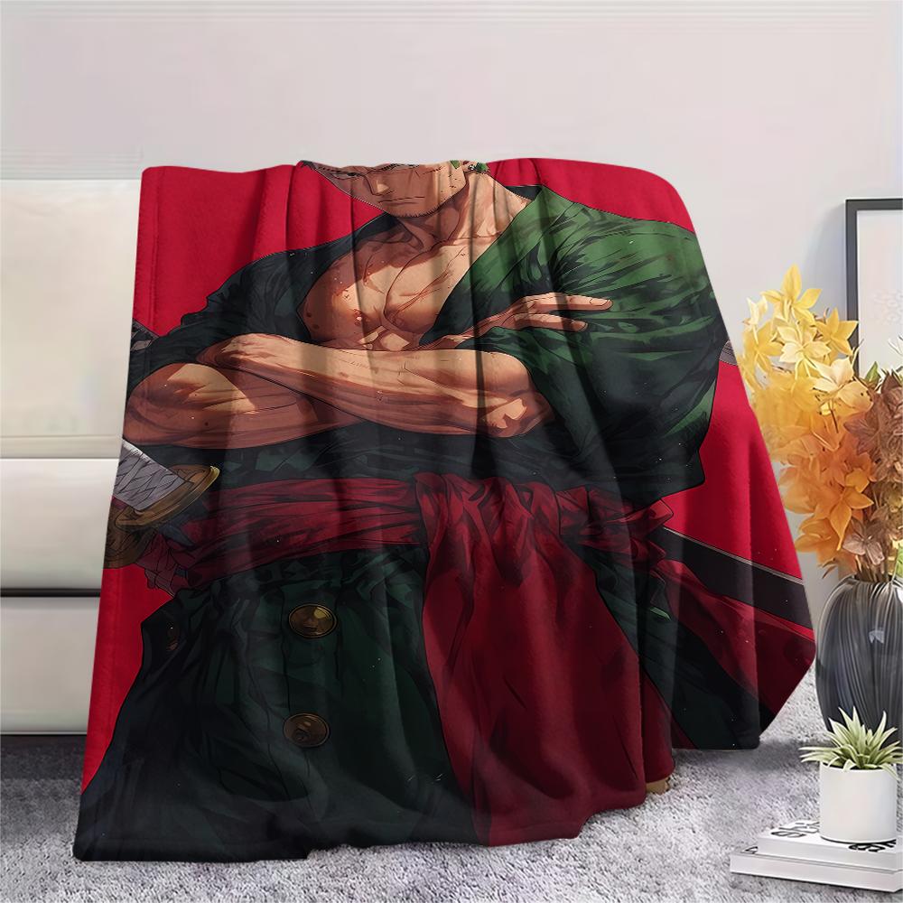 Coperta in Flanella con Stampa Personaggio One Piece, Alta qualità Confortevole per Tutte le Stagioni, Arredamento per la Casa, Calore e Comfort, Perfetta per Regali di Natale