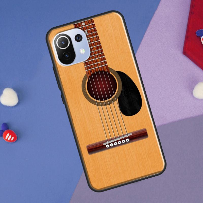 Guitar Instrument Music Cover For Xiaomi 14 Ultra 13 11T 12T 13T 14T Pro POCO X6 X7 Pro X3 X5 F3 F5 F6 M6 Pro Case