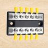10-way 20-way Busbar Terminal Block 12-48V Power Distribution Block 100A Bus Bar Box M4 for Truck Boat Car Camper RV