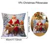 Christmas Cushion Cover Santa Decorative Throw Pillow Case Christmas Decorations For Home Navidad Natal Gifts New Year
