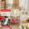 Wireless Mini Electric Meat Grinder & Garlic Masher Blender