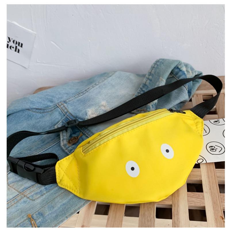 Забавные маленькие глазки нейлоновая сумка на грудь модная милая крутая девушка поясная сумка жёлтый