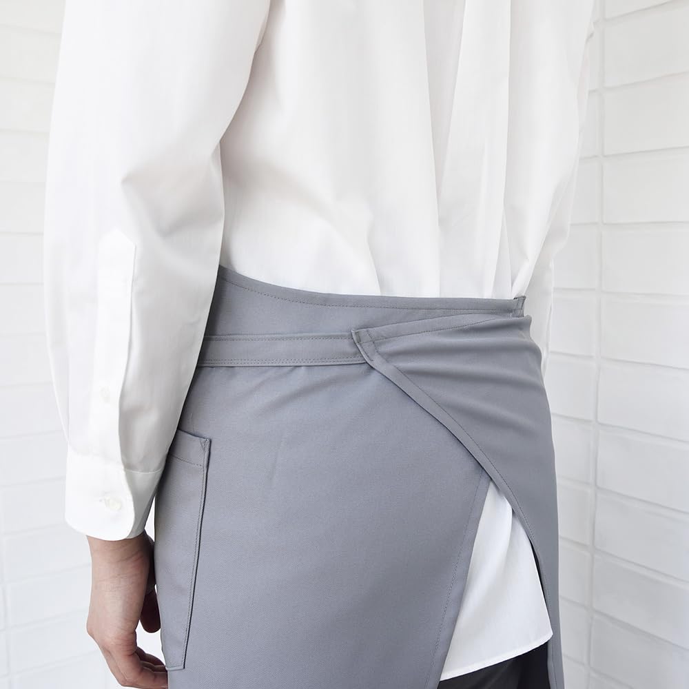 CT2362 Bib Apron 8 Charcoal Gray Free [Seven Uniform] CT2362-8