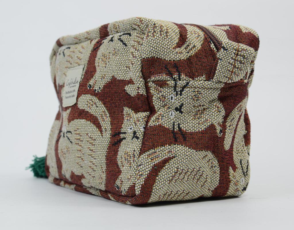 Friends Hill Abi Gusseted Pouch, Brown, YW-232-68