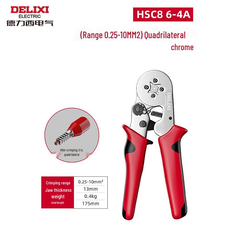 Delixi HSC8 6 Terminal Crimping Pliers
