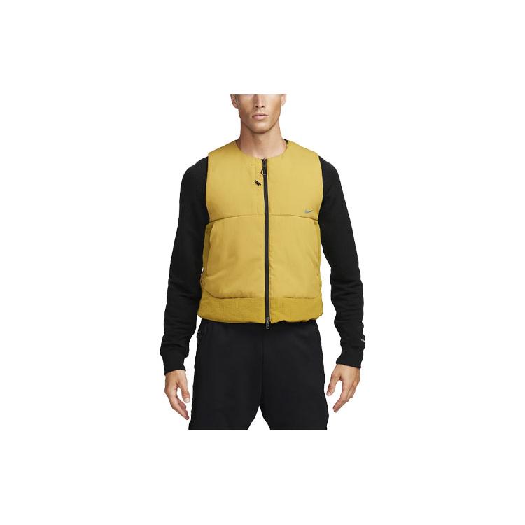 Nike THERMA FIT ADV Vests Men s Yellow Crew Neck Moderate Other FD0412-716 L