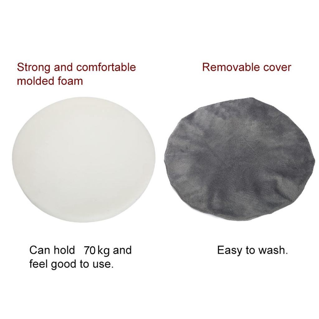 Rotating Car Swivel Seat Cushion Rotatory Chair Pad Comfort Skidproof Antiskid Home Use Sponge + Fleece Rotating Chair Pad