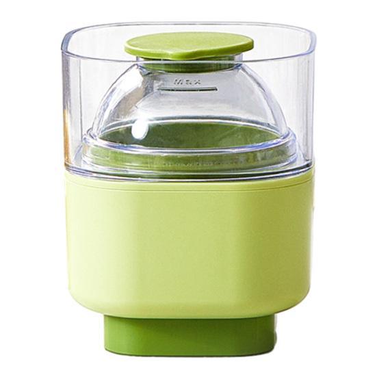 Large Sphere Silicone Ice Mold with Lid Food-Grade Ice Cube Tray зелёный