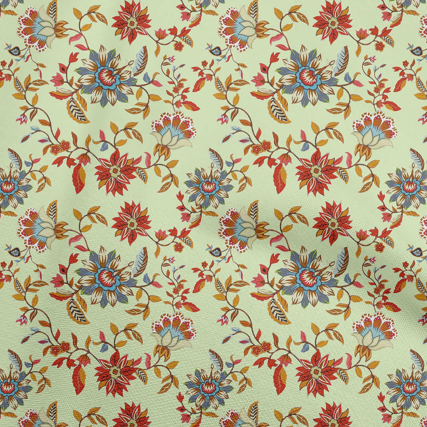 

oneOone Cotton Flex Gray Fabric Floral Diy Clothing Quilting Fabric Print Fabric By Yard 40 Inch 42 Inch Wide - Viscose Chiffon лаймовий