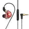 QKZ CK5 Wired Earphones In-Ear Headphones with Mic Volume Control HiFi Stereo Sound Deep Bass Tangle-Free for Phone Laptop PC