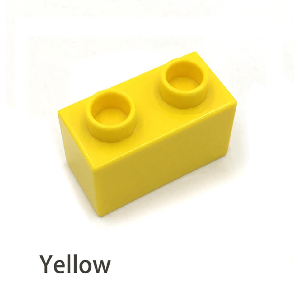 Non-Toxic Big Size Diy Building Blocks Thick Figures Bricks 1X2Dot 24Pcs Educational Creative Toys For Children Compatible With Brands
