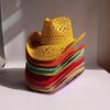 Cowboy Straw Hat New Color Hand-woven Hollow Men's and Women's Summer Sun Hat Jazz Straw Hat Western Cowboy Hat Sombrero