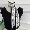 140*6cm Long Narrow Thin Scarf for Women Ins Trendy Tie Neckerchief Vintage Long Headband Bag Tie Decoration Fashion Accessories