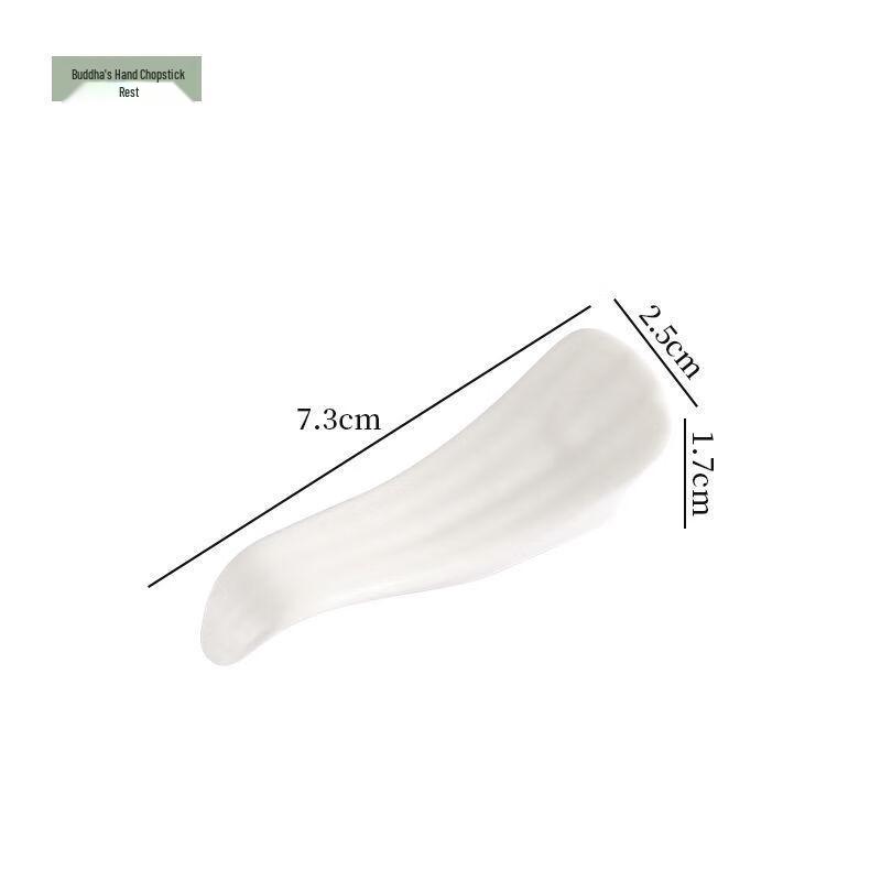 QianXing Ceramic Buddha s Hand Chopstick Rest Set