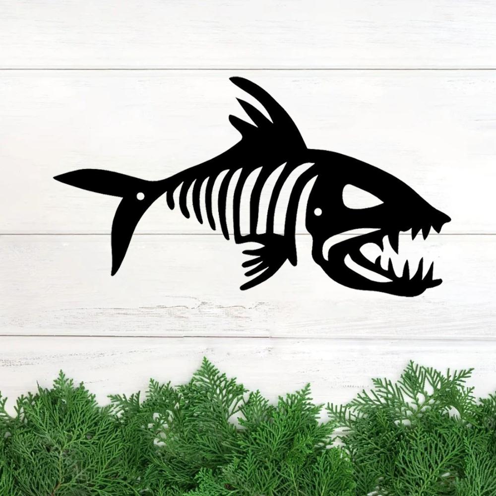 Bonefish Fish Skeleton Metal Wall Art Indoor Outdoor Plaque Transform Your Spaces with This Bonefish Plaque Ideal Foroutdoor Use