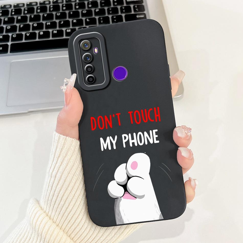 

For Realme 5 5i 5s 5 Pro Cute Panda Rabbit Cartoon Soft Silicone Case For Realme5 5Pro Camera Protective Shockproof Phone Cases Realme 5