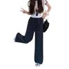Women's Retro Plaid Wide-Leg High Waist Pants - Spring Casual Loose Fit